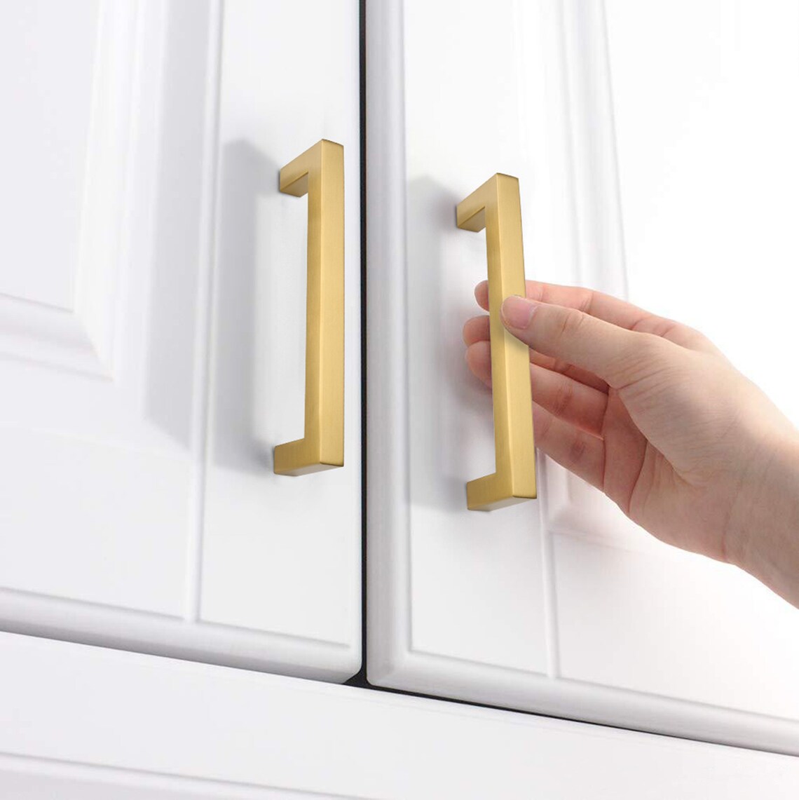 18 inch Brushed Brass Drawer Handles Handles for Etsy