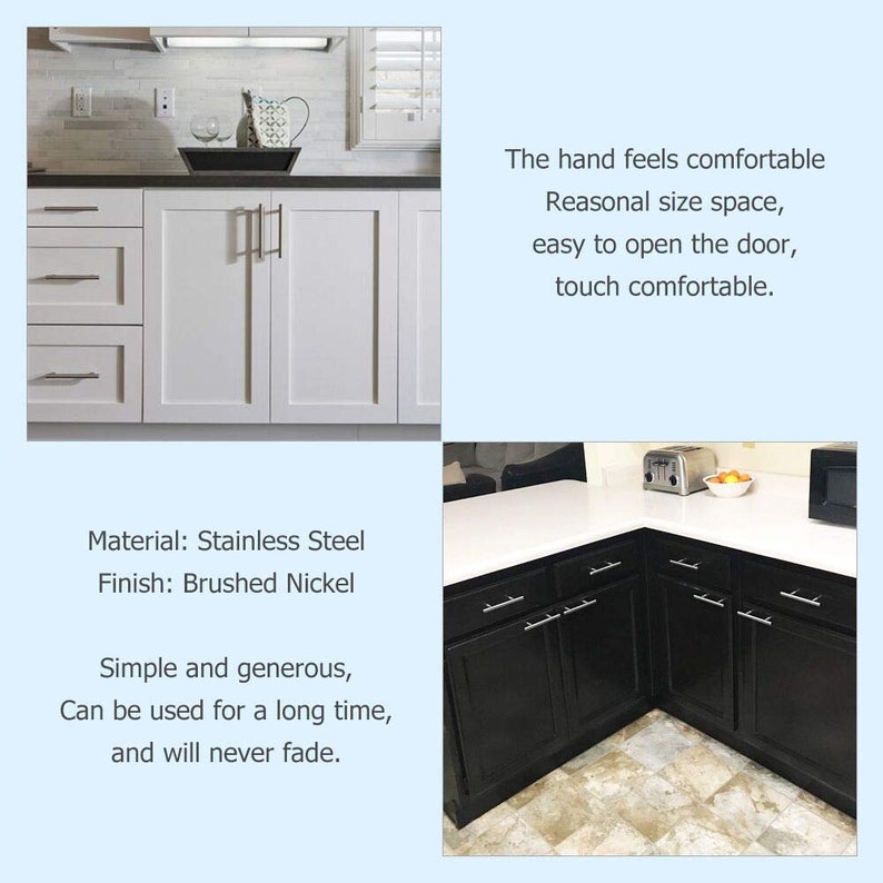 3 1/2 Zoll Schublade zieht gebürstet Nickel Schrank Tür zieht | Etsy