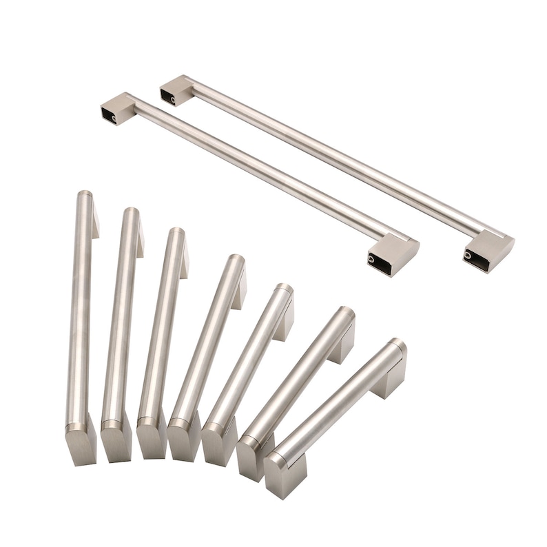 Brushed Nickel Drawer Pulls Dresser Drawer Pulls Heavy Base Etsy