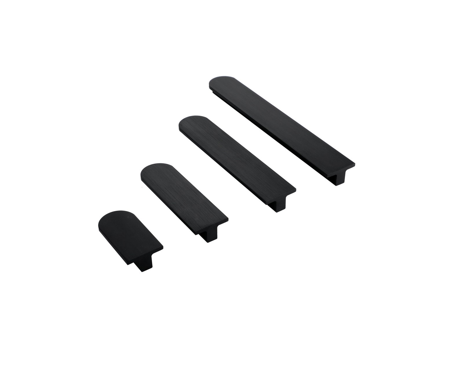 Black Kitchen Handles Solid Door Hardware Long Etsy