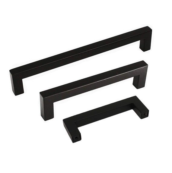 Drawer Pulls Black Cabinet Handles Kitchen Cabinet Pulls Etsy