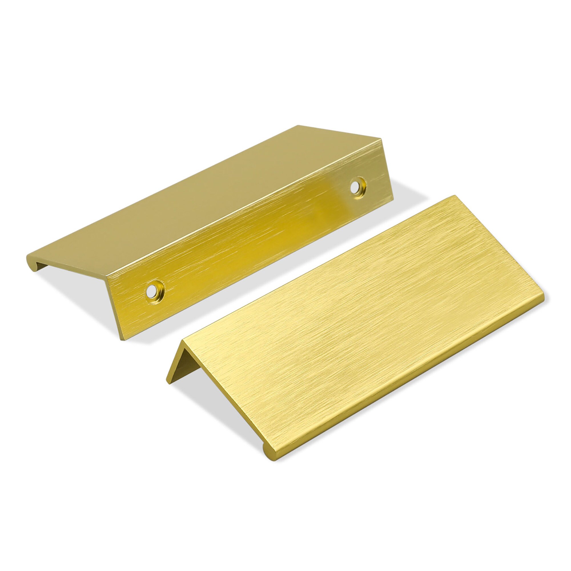 Brushed Brass Pulls Drawer Pulls Modern Etsy