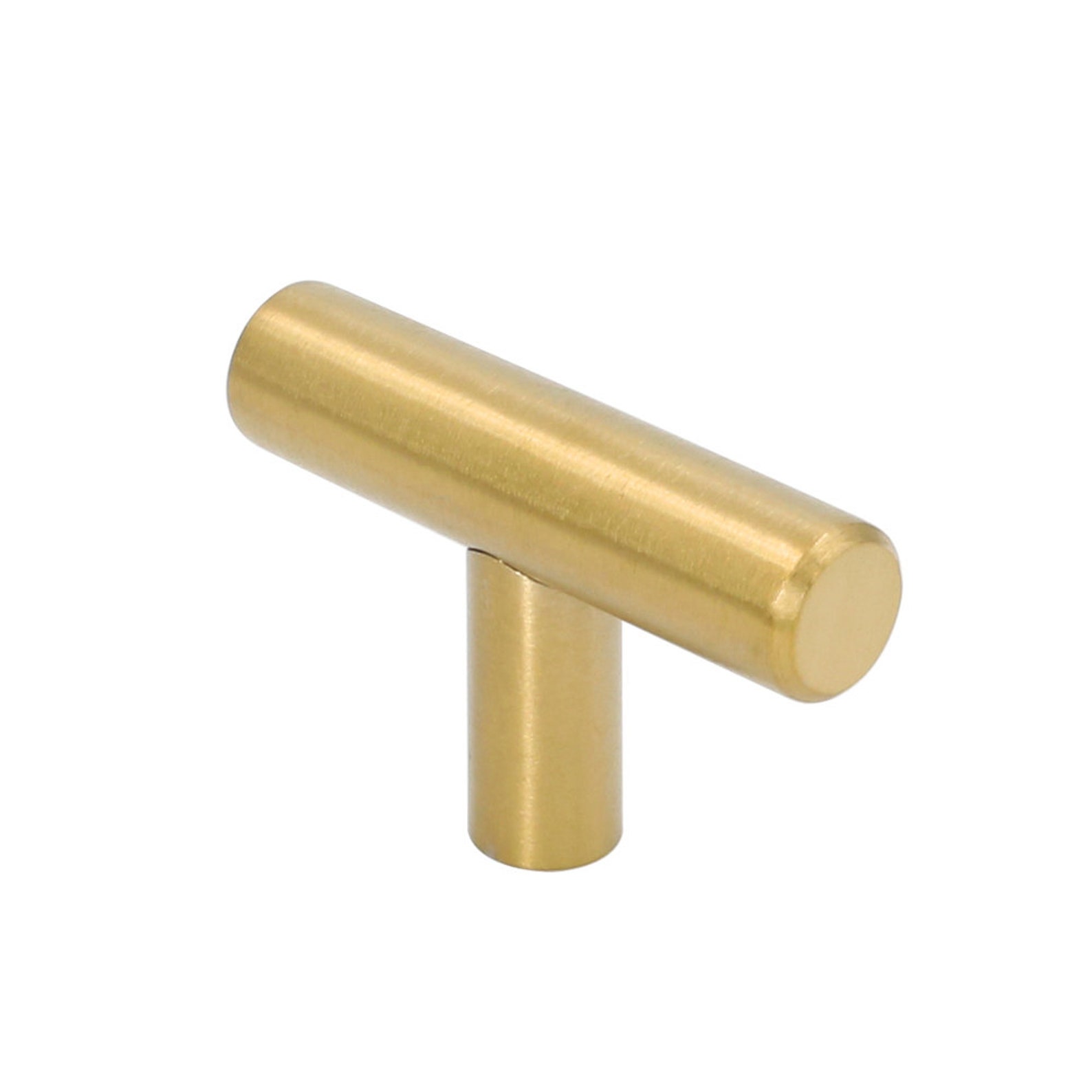 Brushed Brass/ Black Drawer Pulls Handles Pull and Etsy