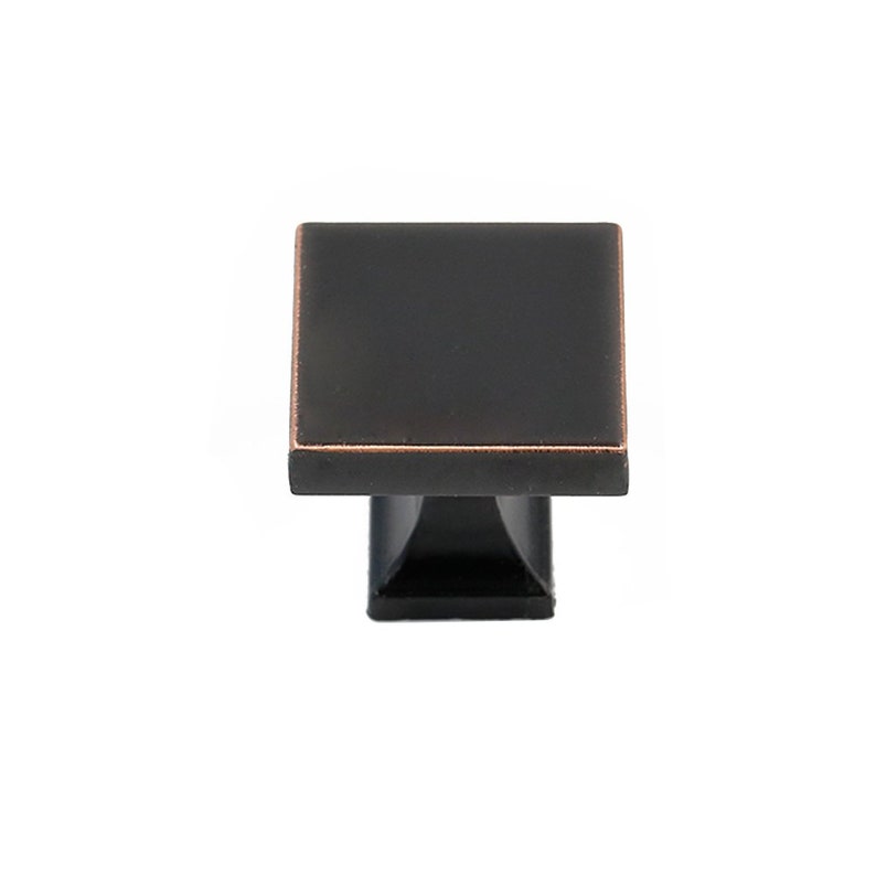Oil Rubbed Bronze Square Dresser Drawer Knobs Pulls Etsy