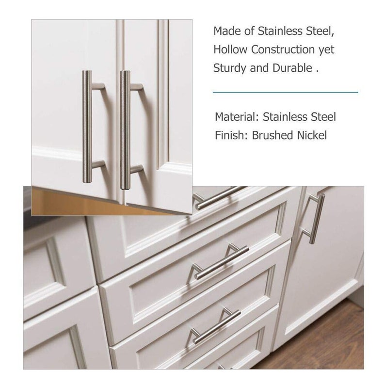 3 1/2 Inch Drawer Pulls Brushed Nickel Door Pulls Etsy