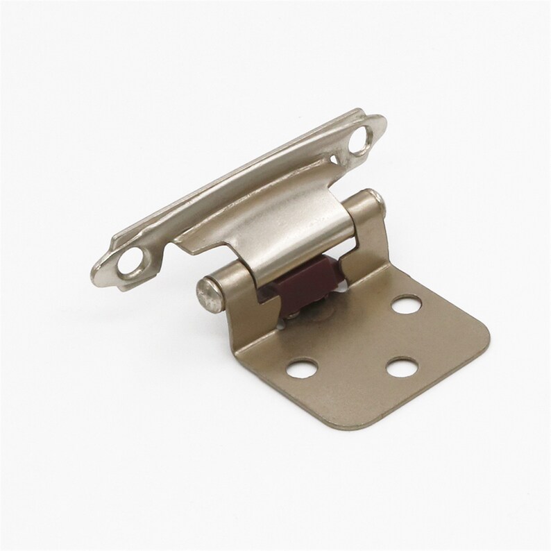 1 Pair Hinges Brushed Nickel Face/Black/Brushed Brass Etsy