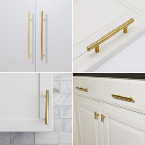 Handmade Brushed Gold Cabinet Pulls Handles, Kitchen Cabinet Pull, Furniture Hardware, Drawer Handles, Dressers Furniture for Bedroom image 7