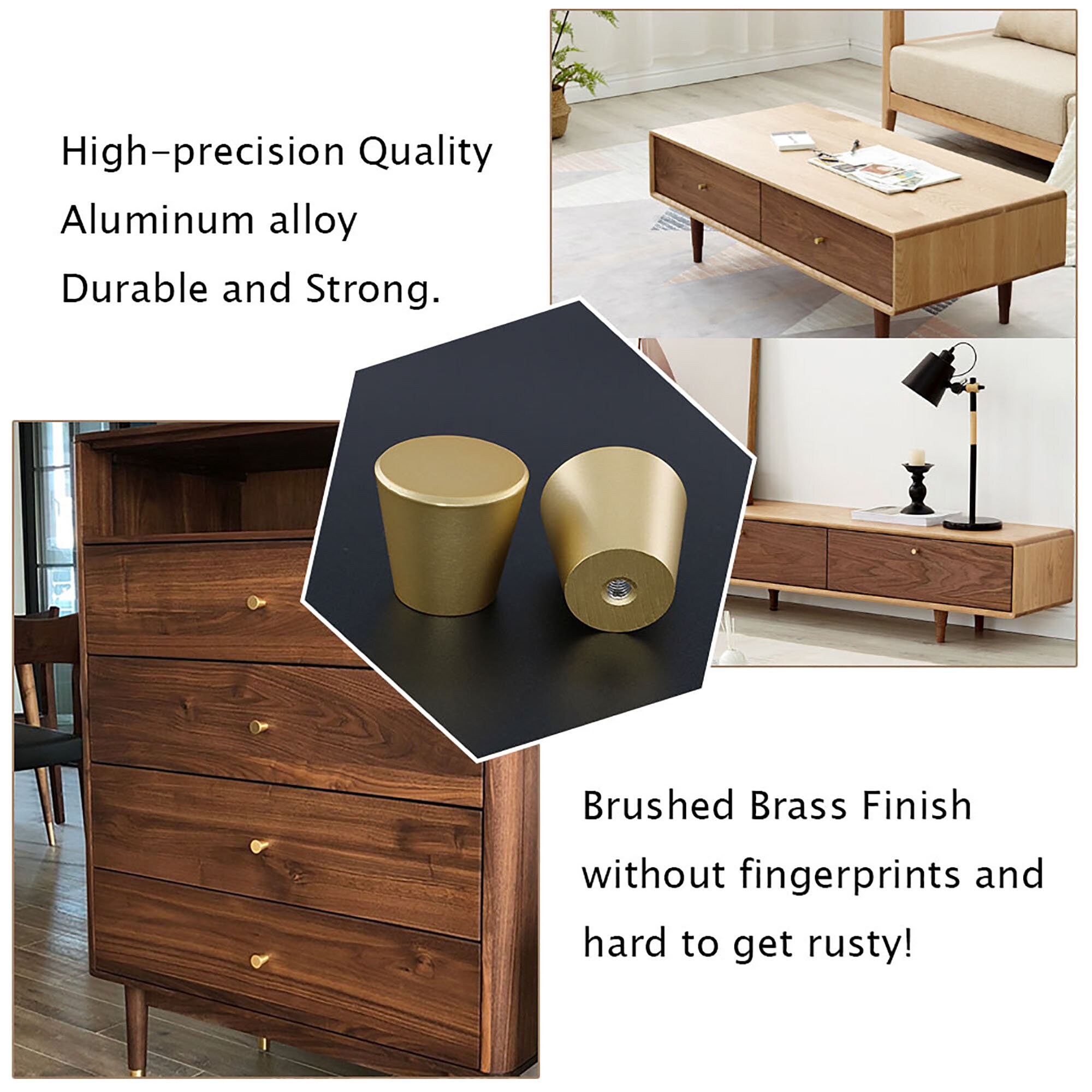 Perillas del cajón perillas de gabinete de latón hardware de | Etsy