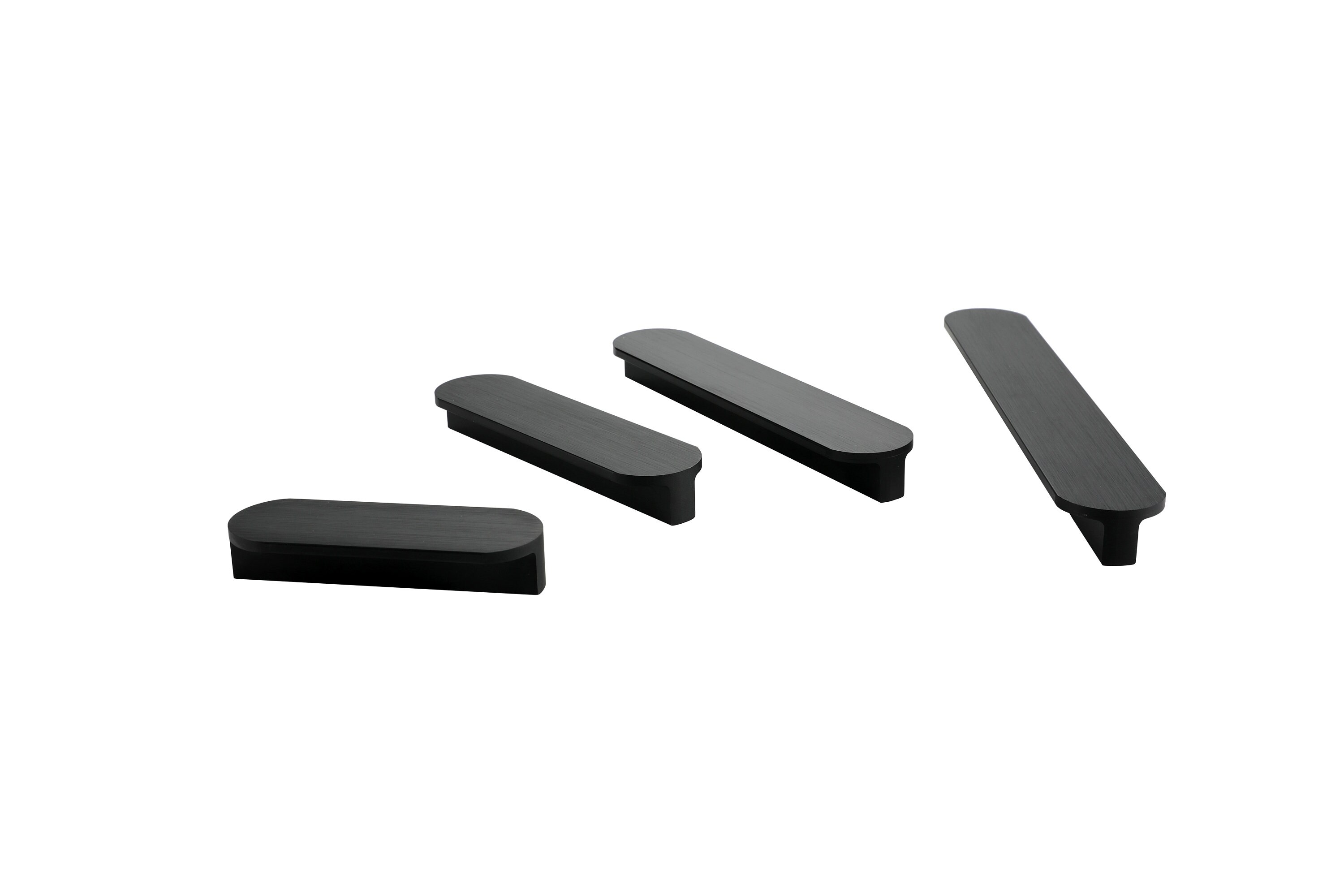 Black Kitchen Handles Solid Door Hardware Long Etsy