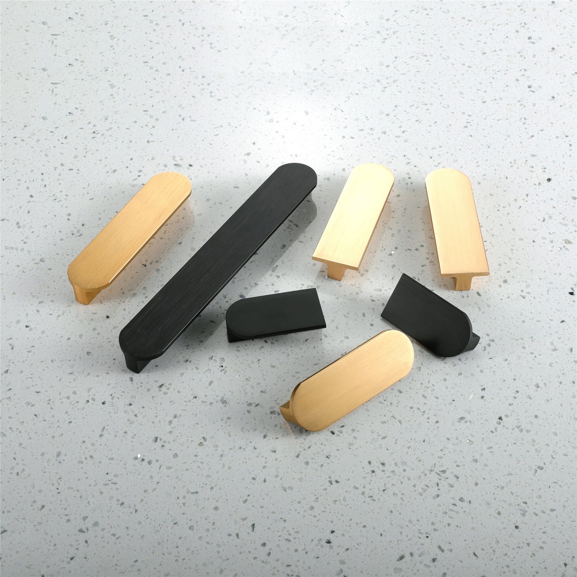 Black Kitchen Handles Solid Door Hardware Long Etsy