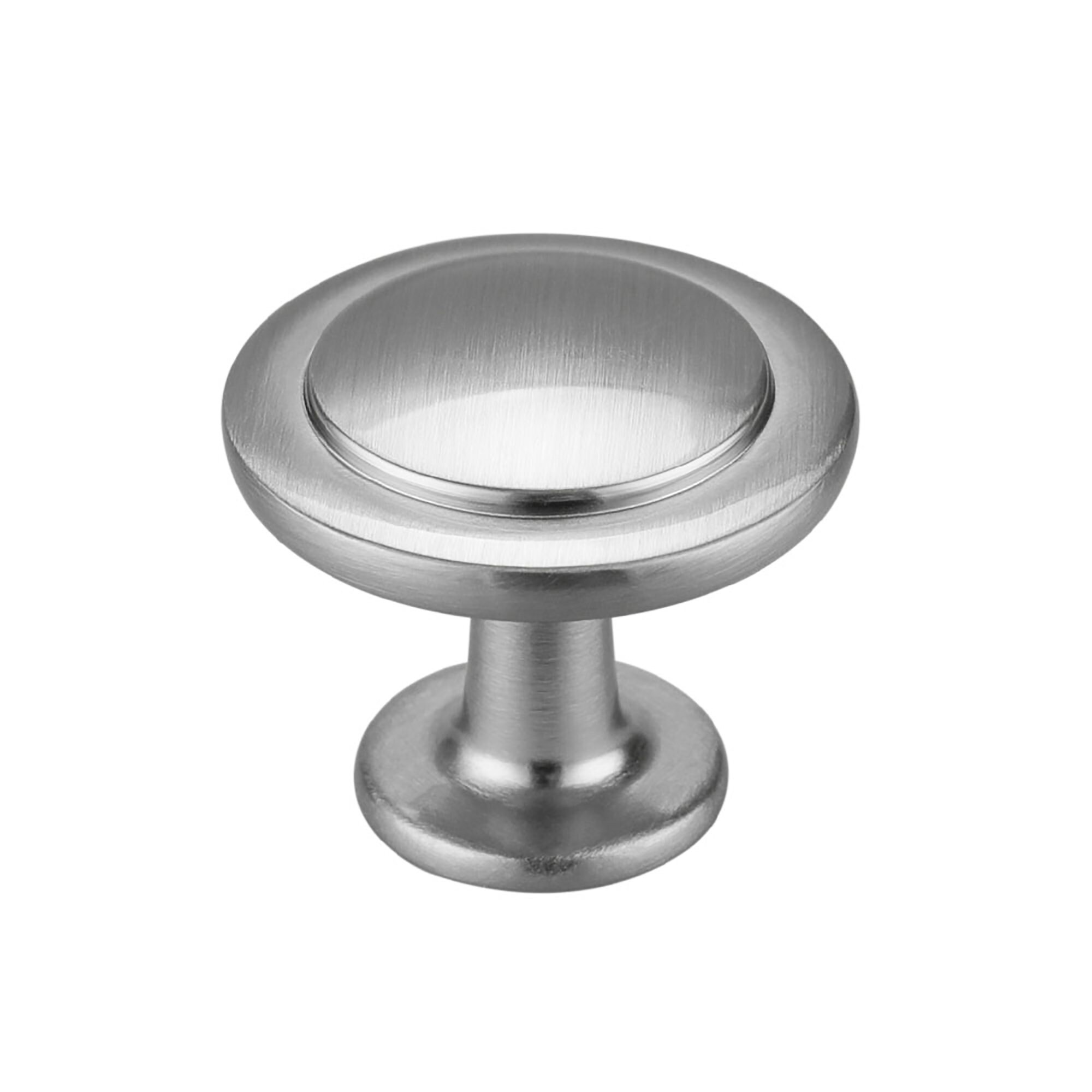 Brushed Nickel Drawer Knobs Hardware Etsy