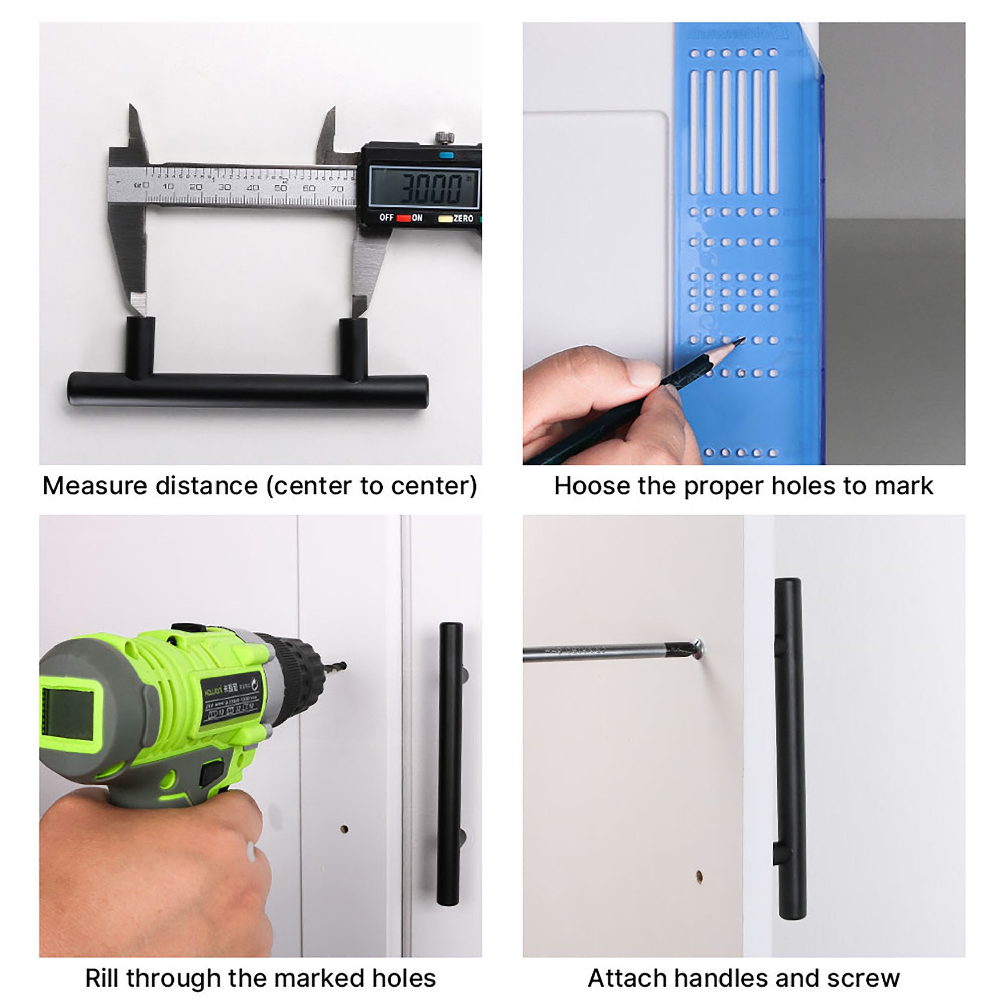 Pull Template Door Template Drawer Pull Drill Template Etsy