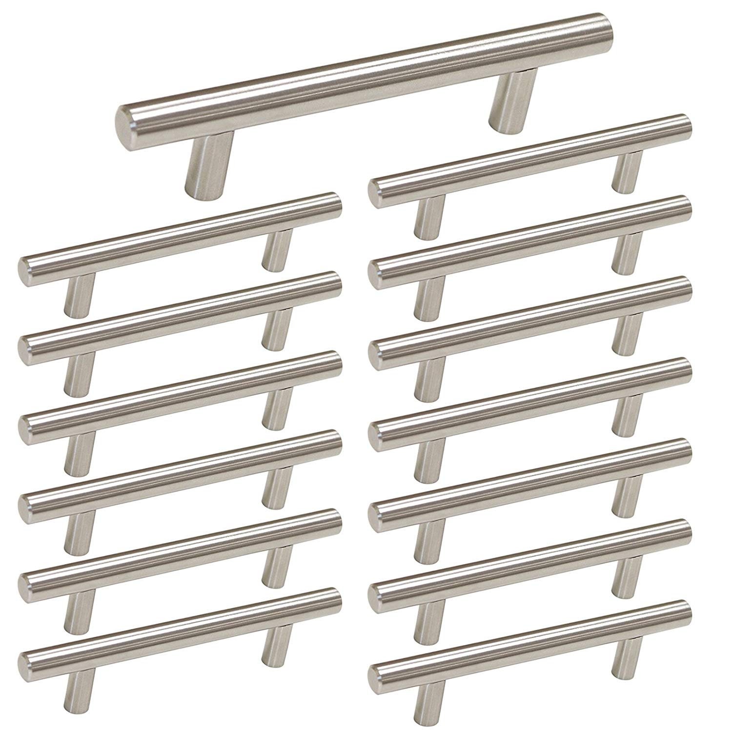3 1/2 Inch Drawer Pulls Brushed Nickel Door Pulls Etsy