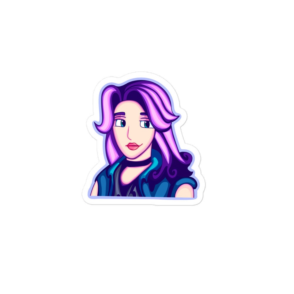 Stardew Valley Abigail Sticker, Pop Culture Gaming Sticker - Etsy