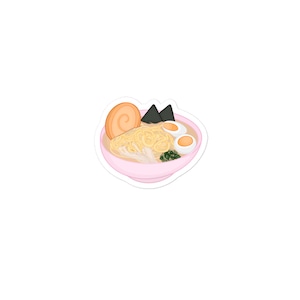 Pegatinas japonesas sin burbujas de ramen, pegatinas de ramen, pegatinas de comida japonesa, pegatinas de comida, pegatinas de fideos