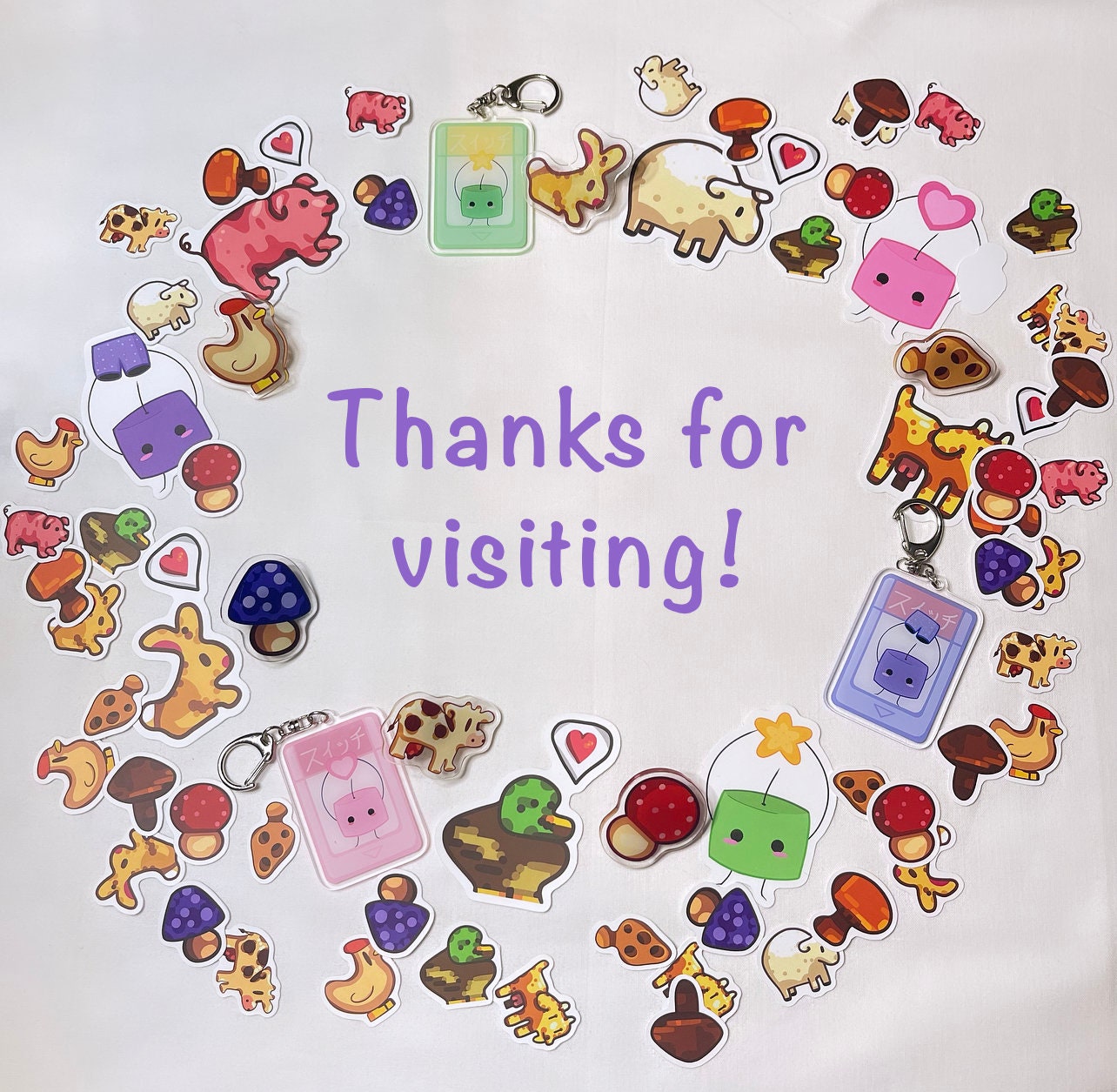 Stardew Valley Morel Mushroom Acrylic Pins Stardew Valley Etsy