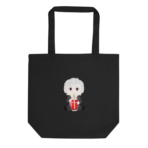 Astarion Boba Tea Tote Bag, Astarion Tote Bag, BG3 Tote Bag, Baldur’s gate 3 tote bag