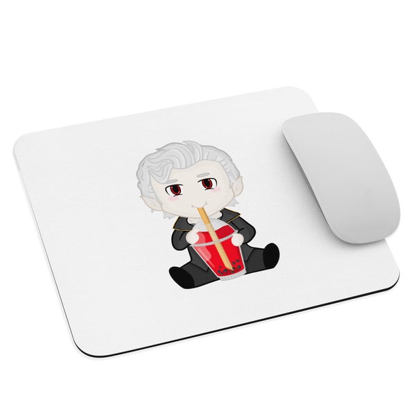 Astarion Boba Tea Mouse pad, Astarion Mouse pad, BG3 Mouse pad, Baldur’s Gate 3 Mouse Pad