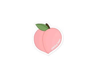 Peachy Keen Bubble-freie Aufkleber, süße Pfirsich-Aufkleber, Pfirsich-Aufkleber