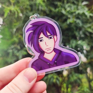 Stardew Valley Sebastian Keyring, Stardew Valley Keyring, Stardew Valley Sebastian Keyring, Gaming Keyring, Pop Culture Keyring
