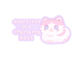 Depression Awareness Stickers, Mental Health Support and Positive Affirmations Decals, Emotional Wellness and Healing Journey