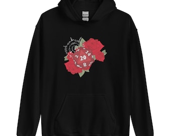 Sudadera con capucha unisex DND dice con temática de Astarion, sudadera con capucha Astarion, sudadera con capucha BG3 Astarion, sudadera con capucha Baldur's Gate 3 Astarion