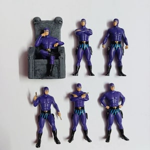 6 miniatyr 57 mm skala 1:32 Phantom 3D-figur målad modellstaty tårtdekoration