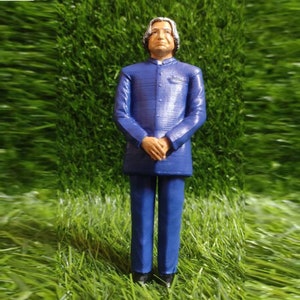 4inch 6inch Dr APJ Abdul Kalam President India -3D Replica Doll Hand Painted Model Statue Figure