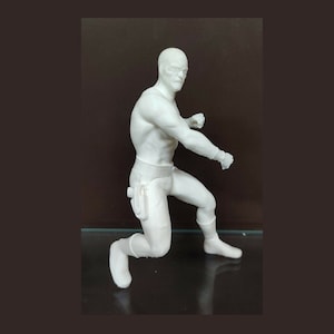 Custom 6inch Phantom Action Punch Unpainted- 3D Printed Fan Model Statue Figure