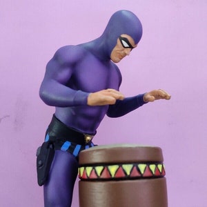 Custom 6&quot; Phantom with Drum Hand Painted. 3D Fan Model Statue Figure