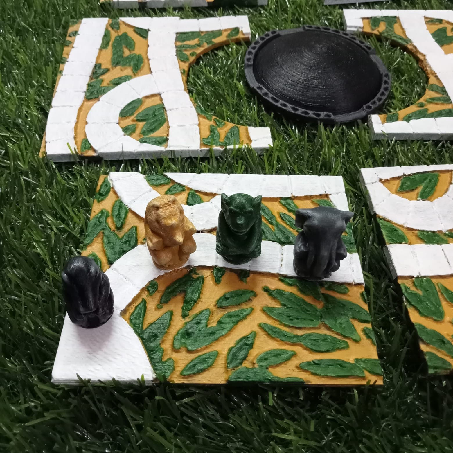 Custom Jumanji Game Board Puzzle Pieces 11.5inchx8.5inch With 4pc 3cm