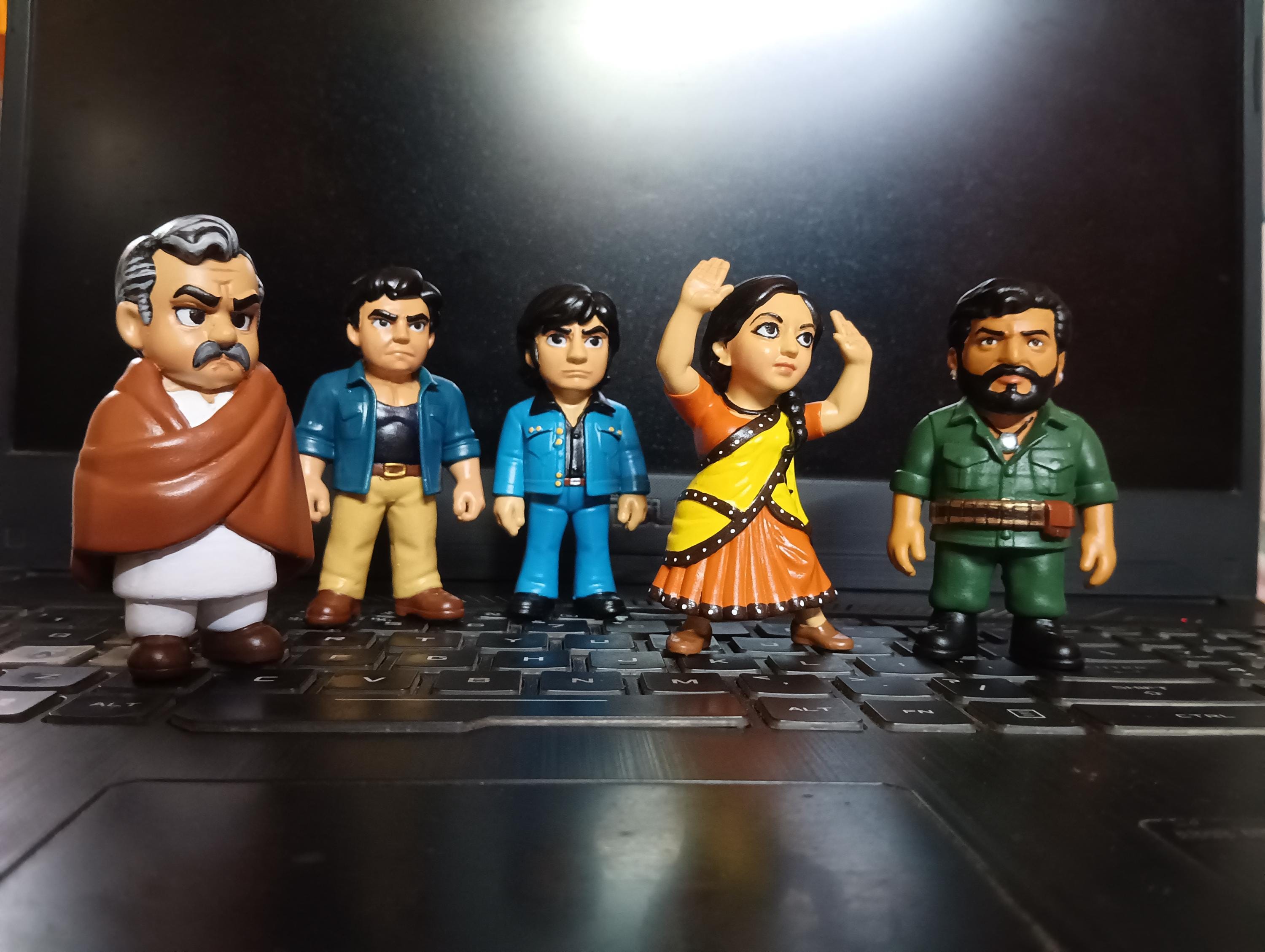 Bollywood Movie Inspired Amitabh Hema Dharmendra Amjad Gabbar Sanjeev ...