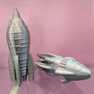 6" Flash Gordon Samolot Statki Kosmiczne Filmowanie Cartoon statek kosmiczny wydruk 3D -3D Niestandardowy Fan Art Model