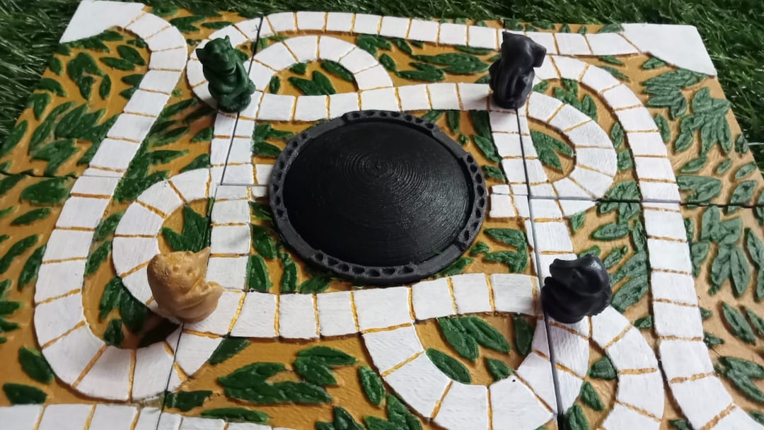 Custom Jumanji Game Board Puzzle Pieces 11.5inchx8.5inch With 4pc 3cm