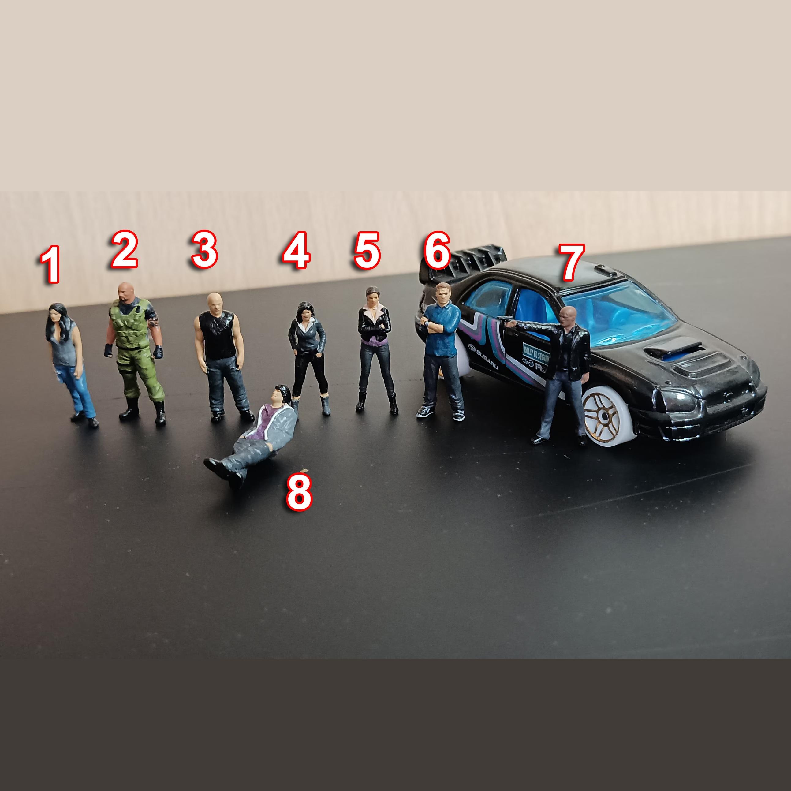 スケール1:64 ピープルズミニチュアフィギュア カーレース映画