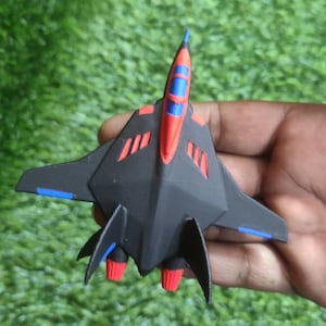 3.75inch 6inch 8inch Cats Turbo Jetplane  Plane Ship Aircraft Painted 3D Print Miniature Tabletop Model Caketopper