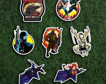 Lot 50 GI Joe Cobra Commander Vinyl Waterproof Stickers Gift