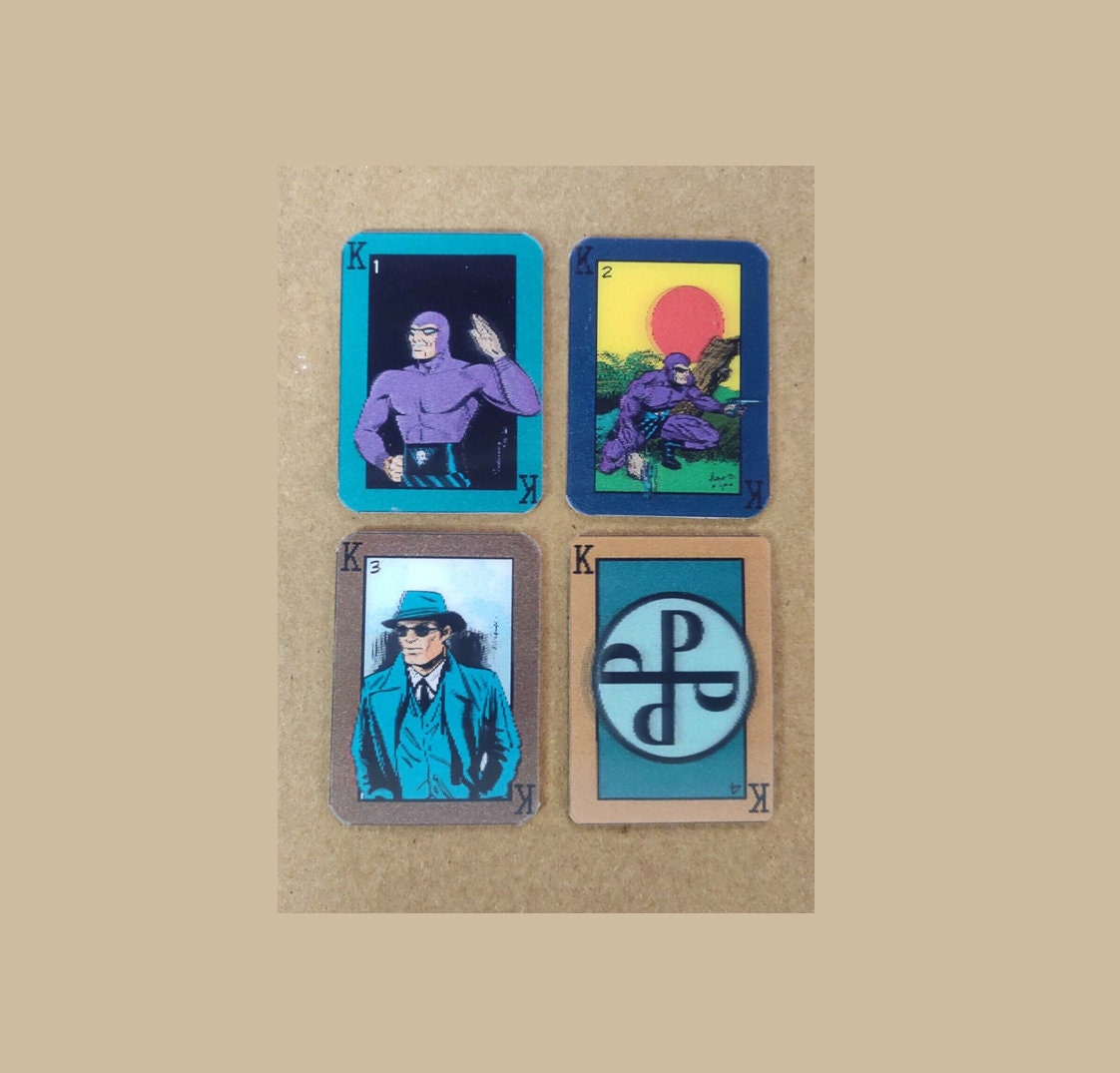 Phantom 3D 3-D Mini Lenticular Photo Cards 4pc 4cm x 5.5cm came with Comic India