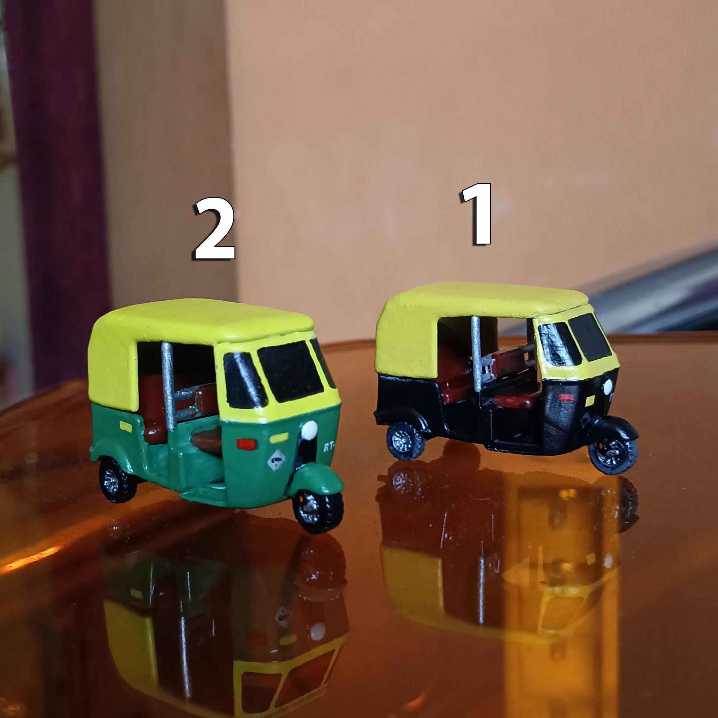 Tricycle Vintage Tuk-Tuk En Alliage – Figurines Indiennes Collection, Déco Maison, Idée Cadeau 8x4x5,5 Cm
