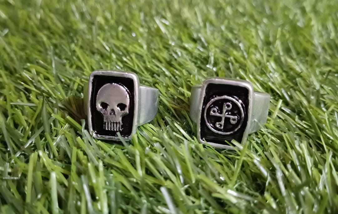 Phantom Rings Skull and Good Mark 3D Print Handpainted With Box Resin Model Movie Props Etsy