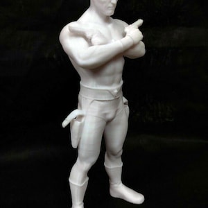 The Phantom 3D Printed Fan Art Model: Unpainted Statue Figure (6/12 inch)