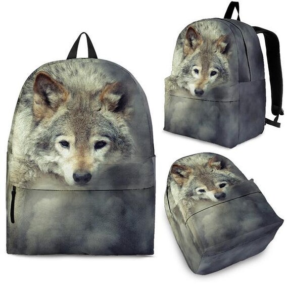 Amazing 3D Wolf Backpack Cool Backpacks Backpacks for Etsy