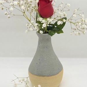 Pottery Vase | Stoneware Flower Vase | Rustic Pottery Home Decor | Wheel Thrown Pottery | Ceramic Vase |