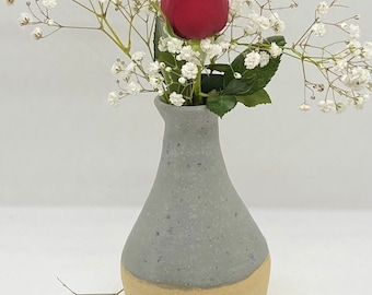 Pottery Vase | Stoneware Flower Vase | Rustic Pottery Home Decor | Wheel Thrown Pottery | Ceramic Vase |