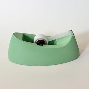 Dispenser per nastro adesivo MCM 3M verde menta Devidoir C15 Dispenser per Scotch Arredamento per ufficio moderno di metà secolo