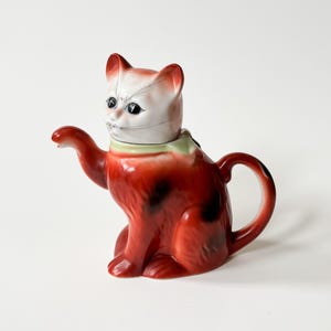 Vtg Whimsical Calico Cat Teapot 12oz 2 Cup Teapot Cat Lover’s Gift