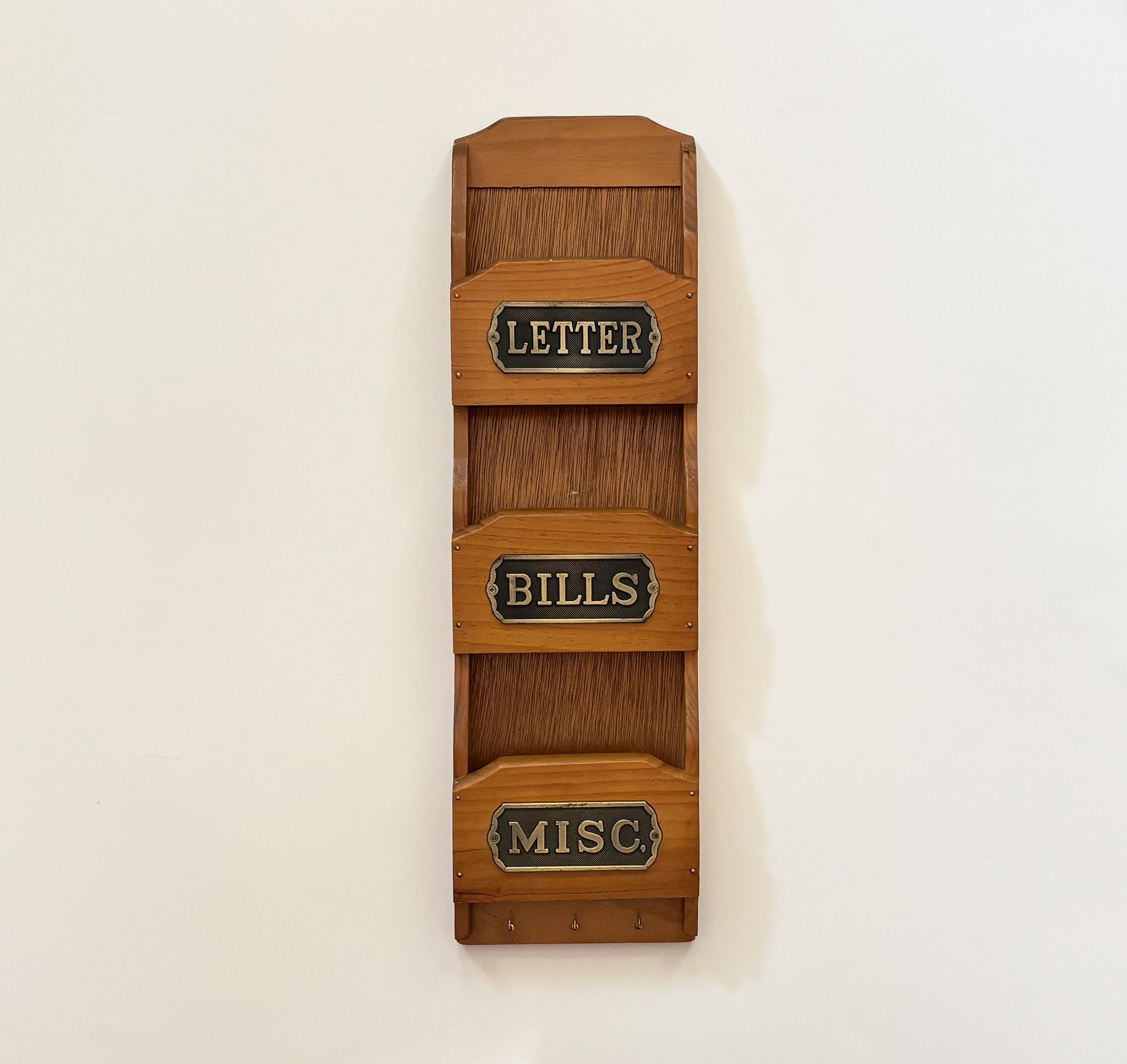 Letter organizer wall mount sale