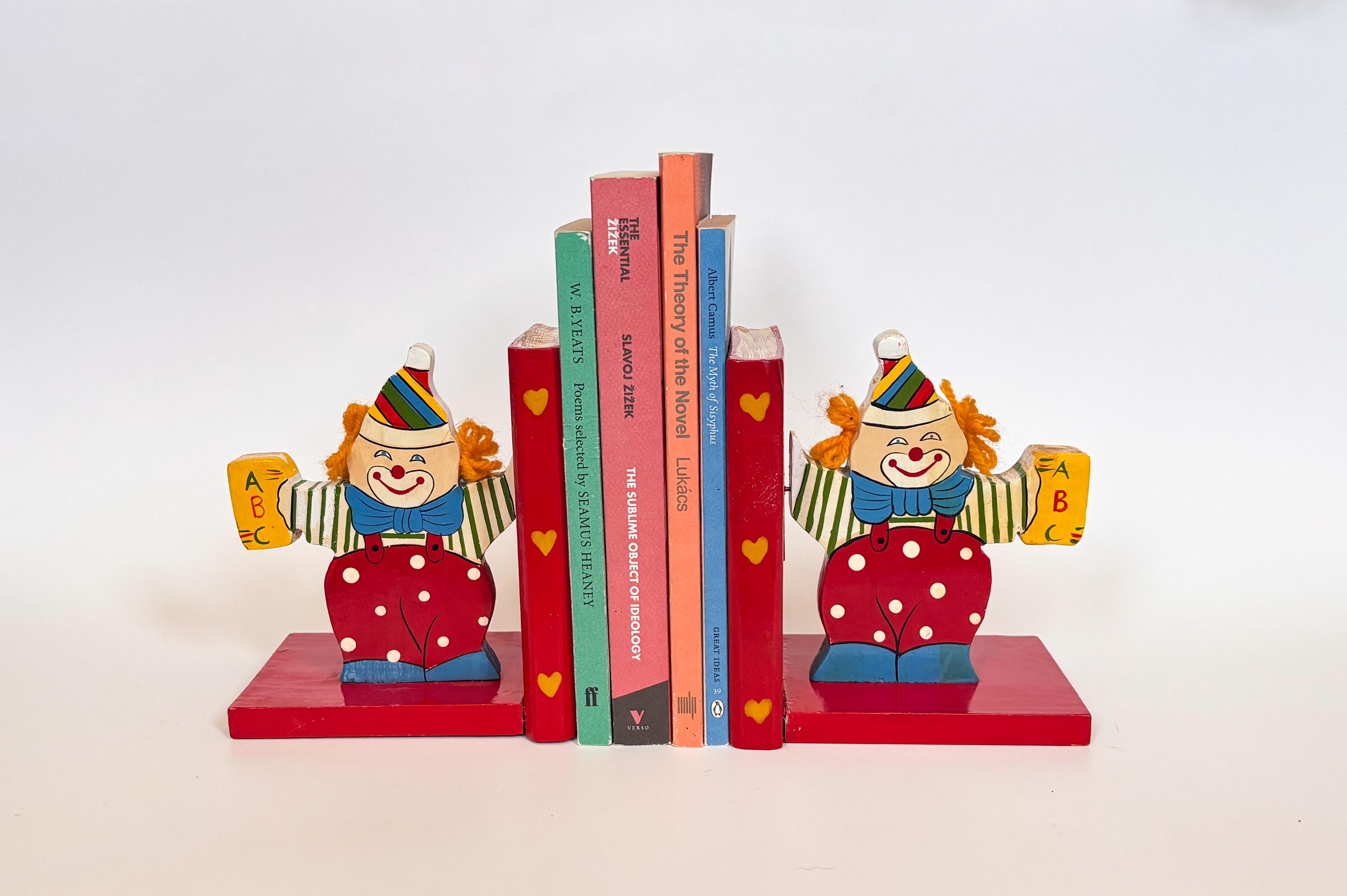 Clown Bookends - Etsy
