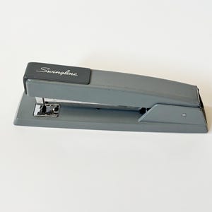Retro Swingline Stapler Two-Tone Grey Metal Retro Office Decor