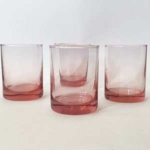 abrwyy Pink Glassware set of 4, Vintage Drinking Glasses, 10oz Pink Heavy  Duty Glass Cups, Old Fashi…See more abrwyy Pink Glassware set of 4, Vintage